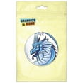 thumbnail image 1 of Happy Blue Dragon Cute Fantasy Pinback Button Pin Badge, 1 of 2