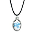 thumbnail image 1 of Happy Blue's Clues Antiqued Oval Charm Pendant with Black Satin Cord, 1 of 1