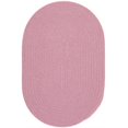 thumbnail image 1 of Happy Braids Solid Pink Oval Rug - 10 x 13 in., 1 of 1