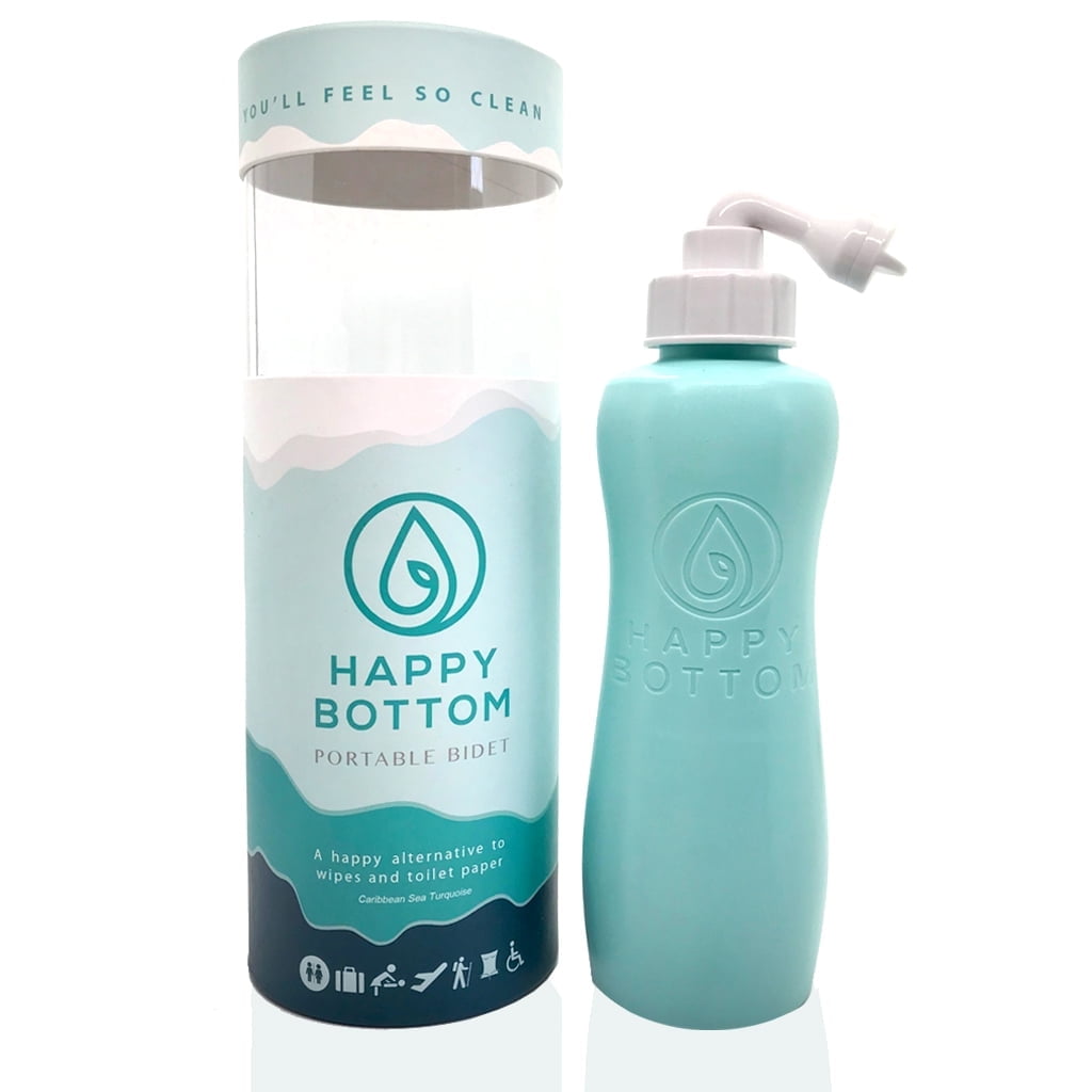 Turquoise 400ml Portable Bidet with Angled Nozzle