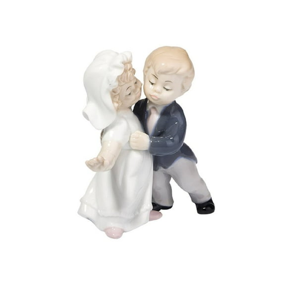 Happy Bride and Groom Figurine