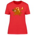 thumbnail image 1 of Happy Brown Dog Cartoon T-Shirt Women -Image by Shutterstock, Female Large, 1 of 2