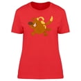 thumbnail image 1 of Happy Brown Dog Cartoon T-Shirt Women -Image by Shutterstock, Female Medium, 1 of 2