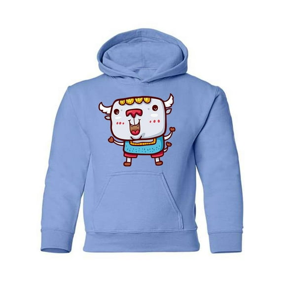 Happy Buffalo Hoodie Juniors -Image by Shutterstock,  Large