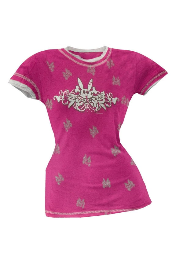 Happy Bunny - Born Bad Ladies T-Shirt - Small