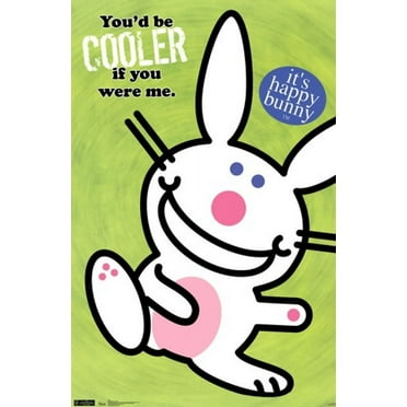 Happy Bunny - Cooler Laminated Poster Print (24 x 36)