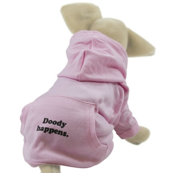 Happy Bunny - Doody Happens Doggy Hoodie - Small