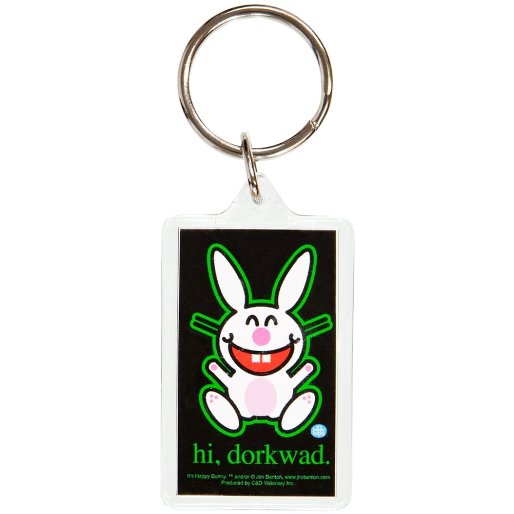 Happy Bunny - Dorkwad Keychain