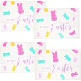 thumbnail image 1 of Happy Bunny Easter Placemats Set of 4, 12x18 Inch Easter Spring Table Mats for Table Indoor Home Party Decor, 1 of 5