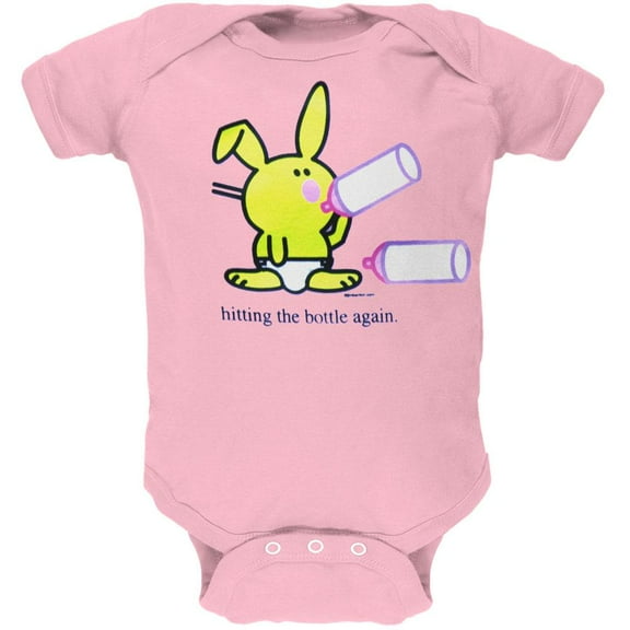Happy Bunny - Hitting The Bottle Baby One Piece - X-Large