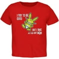 thumbnail image 1 of Happy Bunny - I Try To Be Mom Toddler T-Shirt - Large, 1 of 1
