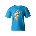 thumbnail image 1 of Happy Bunny T | | Size Sapphire,XS (Youth T-shirt),Juniors, 1 of 4