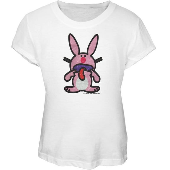 Happy Bunny - Tongue Girls Youth T-Shirt - Medium