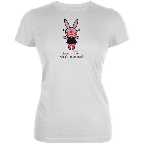 Happy Bunny - Trampy Crazy Ladies T-Shirt - Large
