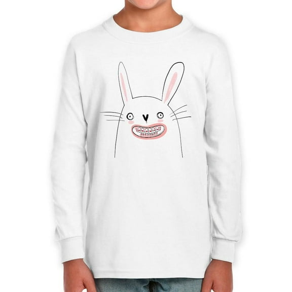 Happy Bunny W Braces Long Sleeve Toddler -Image by Shutterstock,  2 Toddler