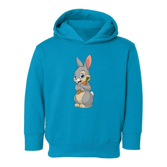 Happy Bunny With Carrot Hoodie Toddler -Image by Shutterstock, 5 Toddler