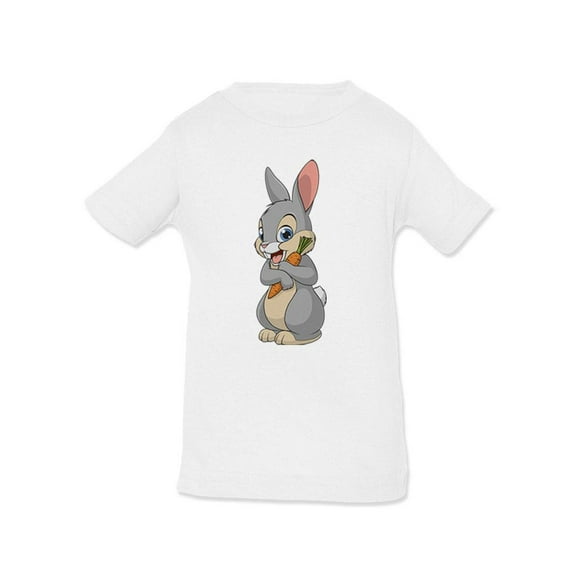Happy Bunny With Carrot T-Shirt Infant -Image by Shutterstock,  6 Months