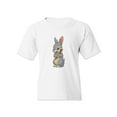 thumbnail image 1 of Happy Bunny With Carrot T-Shirt Juniors -Image by Shutterstock,  x-Small, 1 of 4