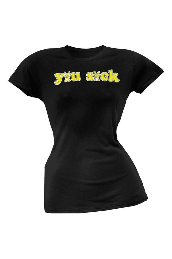 Happy Bunny - You Suck Ladies T-Shirt - X-Large