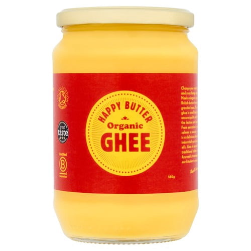 Happy Butter Organic West Country Ghee 580g, British Import (Pack of 2)