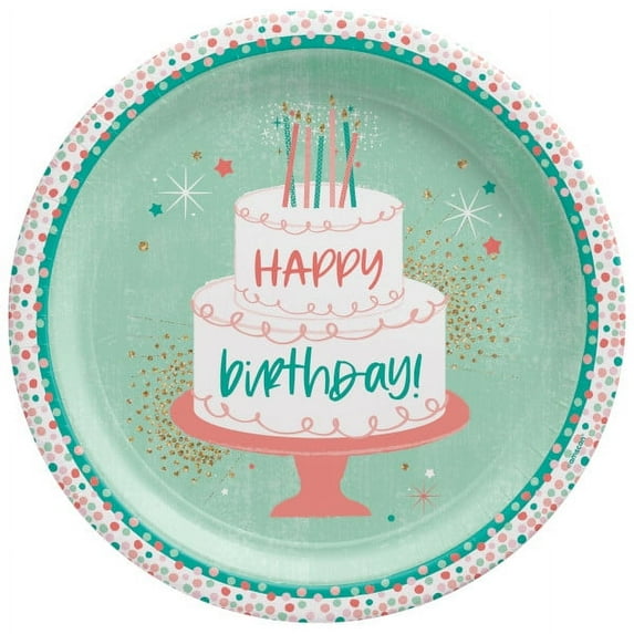 Happy Cake Day 10.5" Plates (8)