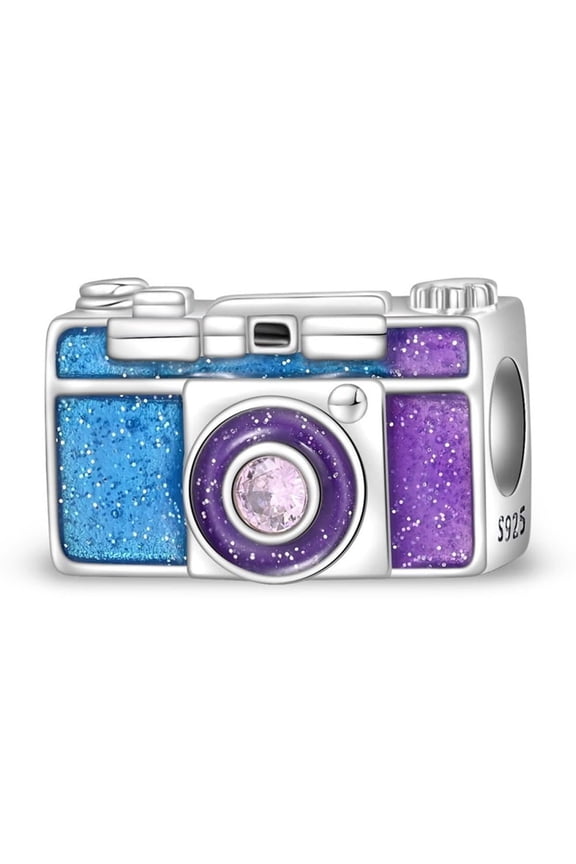 Happy Camera Charm, Compatible with Most Bracelet, Charm for Bracelet