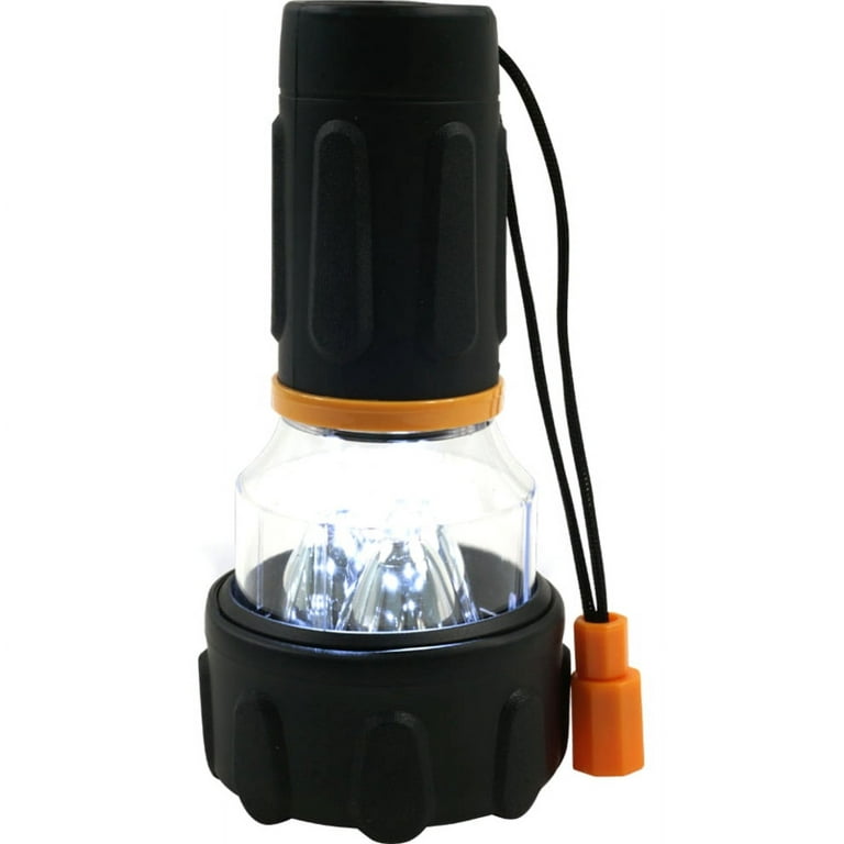 Super Bright 3 LED Flashlight/Lantern Combo - Black