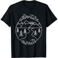thumbnail image 1 of Happy Camper Adventure Awaits Summer Vacation Gift For Women T-Shirt, 1 of 4