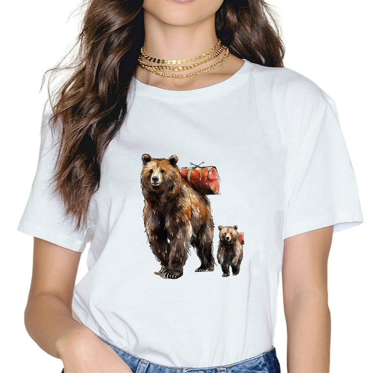 Bear T-Shirt Hike Camp Gift Bear T-Shirt Hike Camp Gift