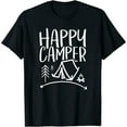 thumbnail image 1 of Happy Camper - Camping T-Shirt For Men, Women, And Kids T-Shirt Black, 1 of 4