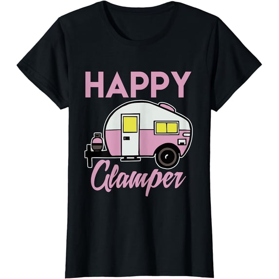 Happy Camper Camping T-Shirt Tee