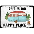 thumbnail image 1 of Happy Camper Decor Rv Signs For Campers Camping Metal Signs This Is My Happy Place Sign Camper Decorations For Inside Campers Gifts Campsite Decorations, 1 of 7