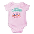 thumbnail image 1 of Happy Camper - Funny Outdoor Outfit - Let The Adventure Begin - Cute One-Piece Infant Baby Bodysuit, 1 of 4