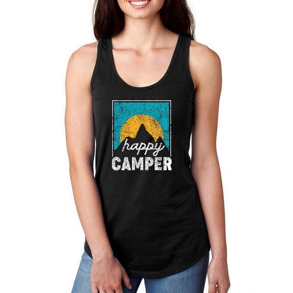 Happy Camper Landscape Women Racerback Tank, Female XX-Large