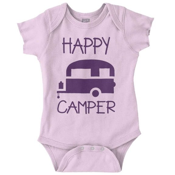 Happy Camper Outdoorsy Romper Boys or Girls Infant Baby Brisco Brands 6M