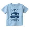 thumbnail image 1 of Happy Camper Outdoorsy Toddler Boy Girl T Shirt Infant Toddler Brisco Brands 12M, 1 of 6