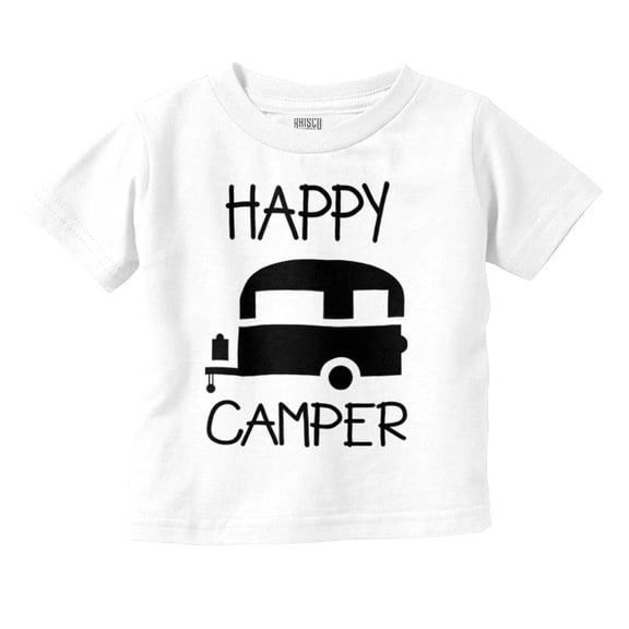 Happy Camper Outdoorsy Toddler Boy Girl T Shirt Infant Toddler Brisco Brands 5T