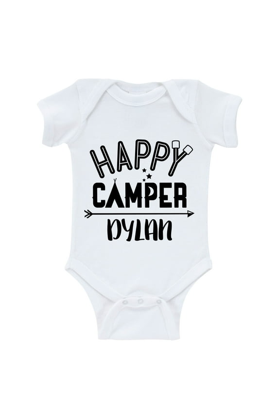 Happy Camper Personalized Infant Bodysuit