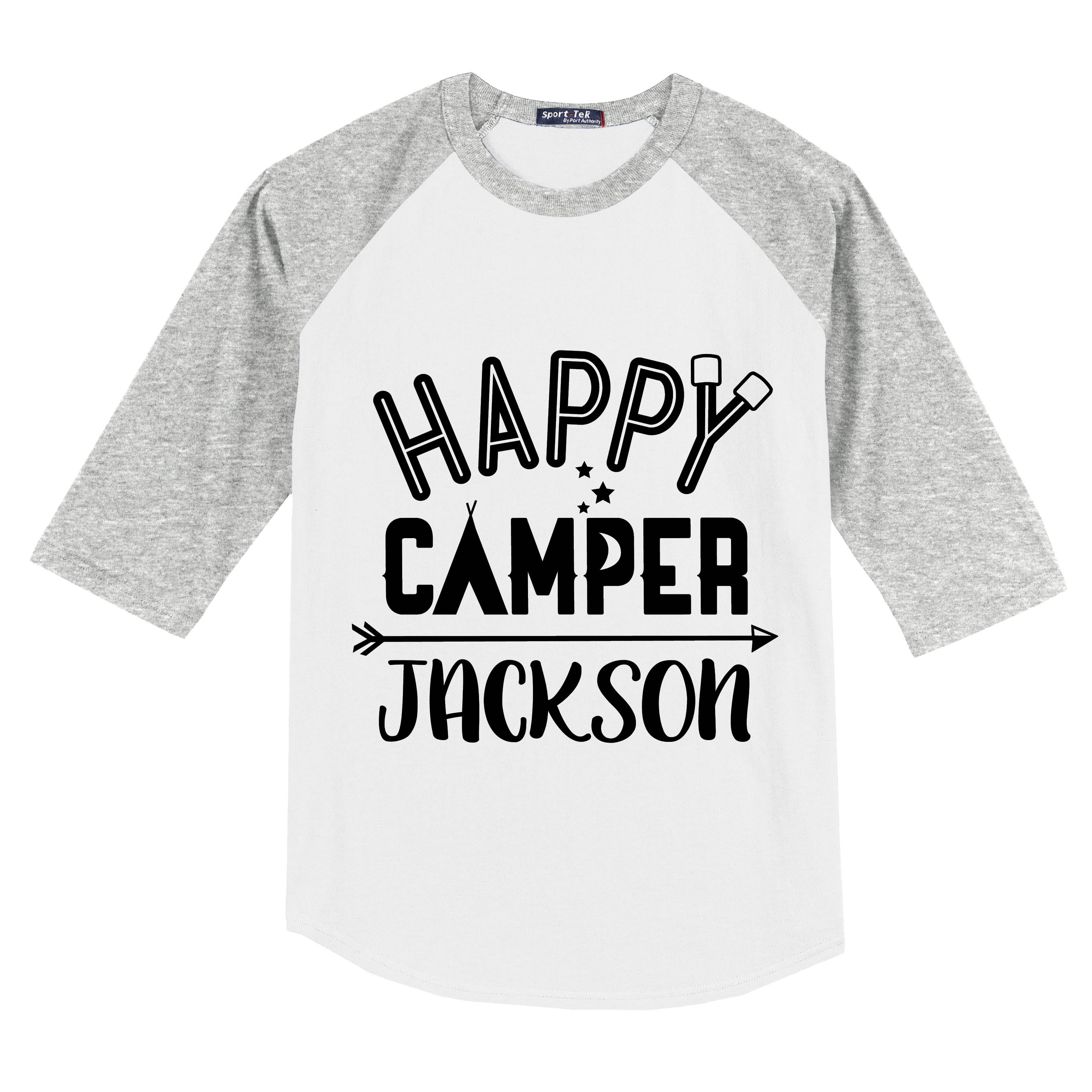Happy Camper Personalized Youth Sports Jersey - S, M, L, XL