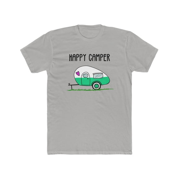 Happy Camper Premium Fit Cotton T-Shirt