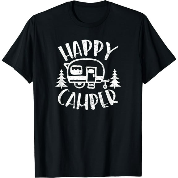 Happy Camper - RV Trailer Outdoor Camping T-Shirt