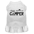 thumbnail image 1 of Mirage Pet Happy Camper Screen Print Dog Dress White Med, 1 of 11