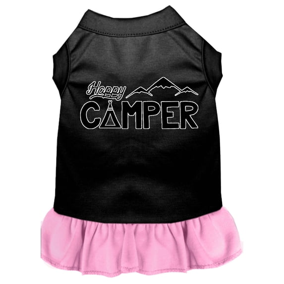 Pet Dog Cat Dress Screen Printed, "Happy Camper"