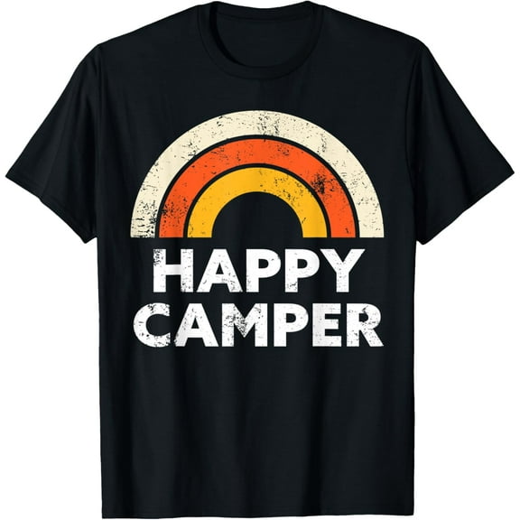 Happy Camper Shirt. Shirts For Women Shirts For Men Graphic T-Shirt100% cotton