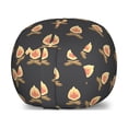 thumbnail image 1 of Happy Camper Storage Toy Bag Chair, Pattern of Repetitive Bonfire Motifs Adventure in the Wild Nature, Stuffed Animal Organizer Washable Bag, Small Size, Salmon and Dark Grey, by Ambesonne, 1 of 3