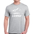 thumbnail image 1 of Happy Camper White Mountains T-Shirt for Men - S M L XL 2XL 3XL 4XL 5XL Graphic Tee - Funny Camping Clothes Collection Camp Gift for Men, 1 of 2