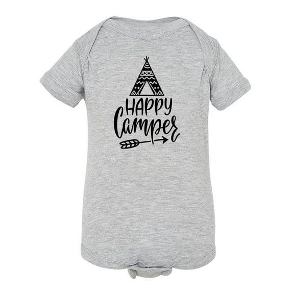 Happy Camper With Camping Teepee Bodysuit Infant -Image by Shutterstock,  12 Months