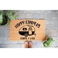 thumbnail image 1 of Happy Campers | Camping Welcome Mat | Custom Door Mat | Personalized Doormat | Camper Decor | Camper Doormat | Couples Gift | Travel Trailer, 1 of 2