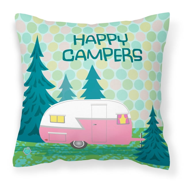 Illustration of Glamping Art Deco Pillows