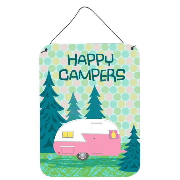 Happy Campers Glamping Trailer Wall or Door Hanging Prints